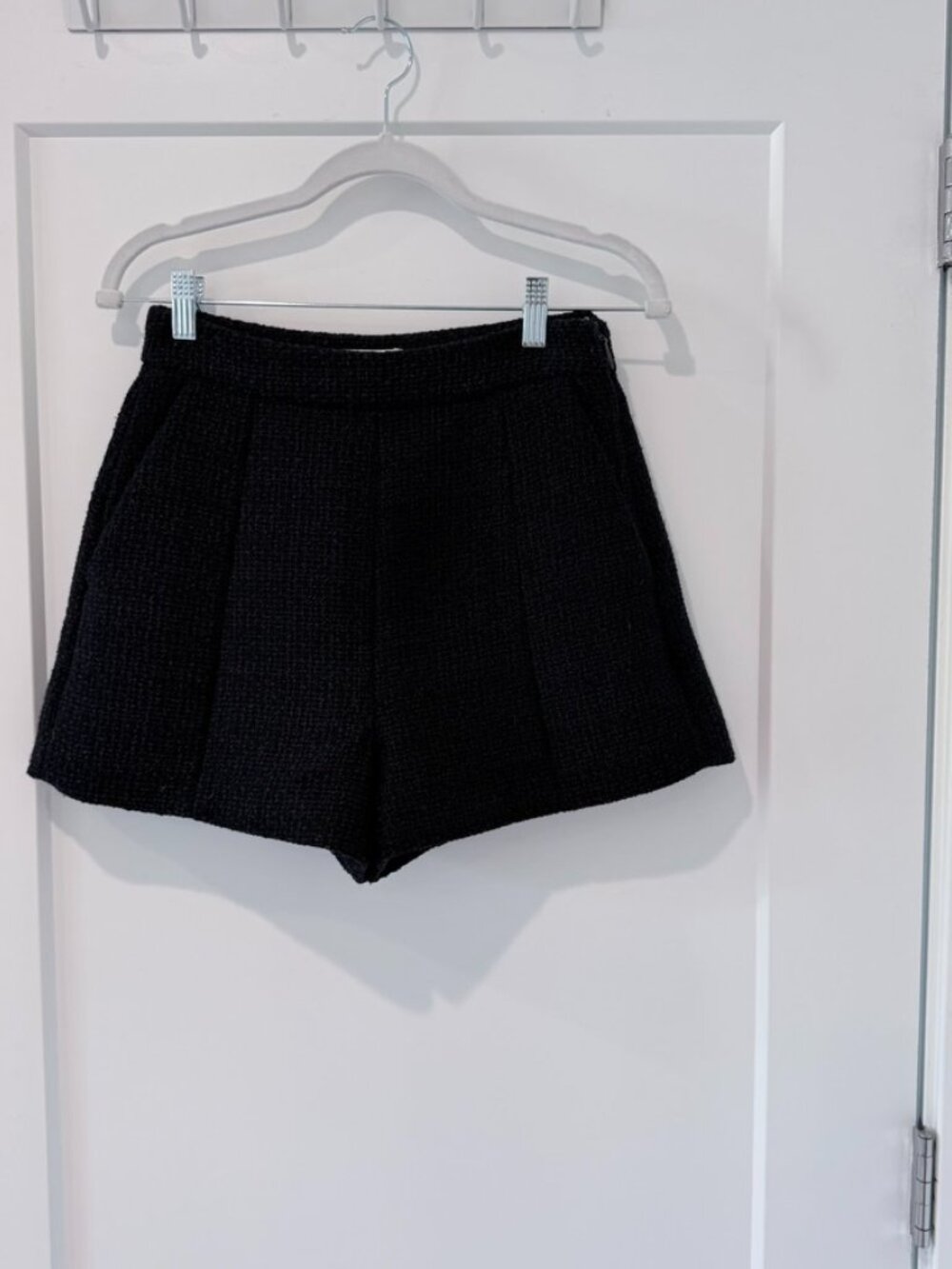 NWOT Meshki Parker Boucle Shorts - Midnight Blue, XS - Picture 9 of 9